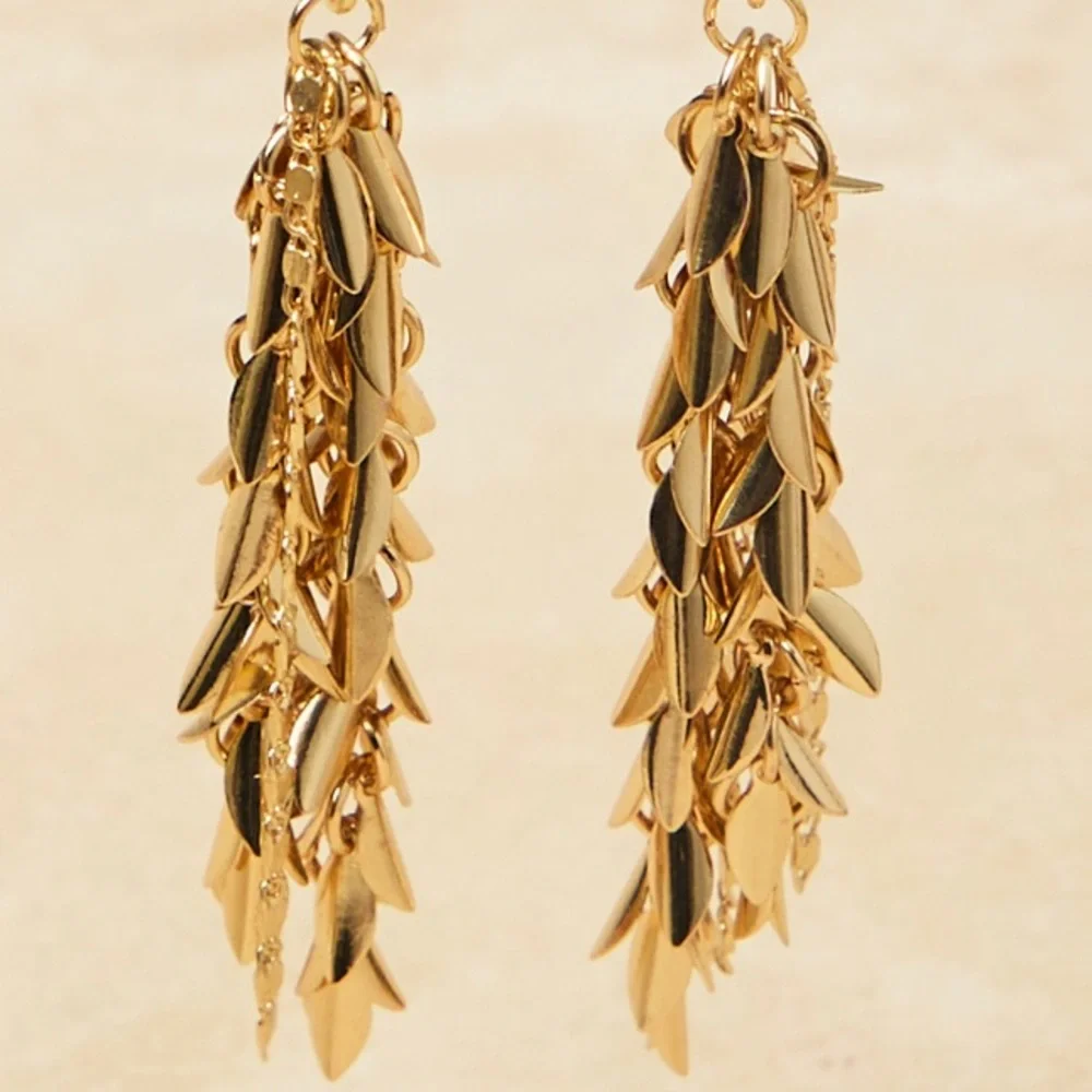 NWT Waterfall Gold Earrings‎